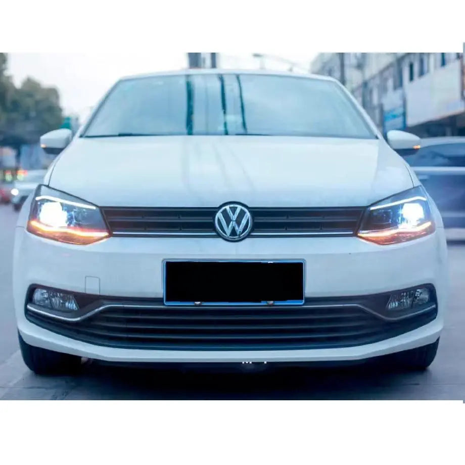 VW Polo 6 LED Projector Headlight - VW Polo 8AW Style Max Motorsport