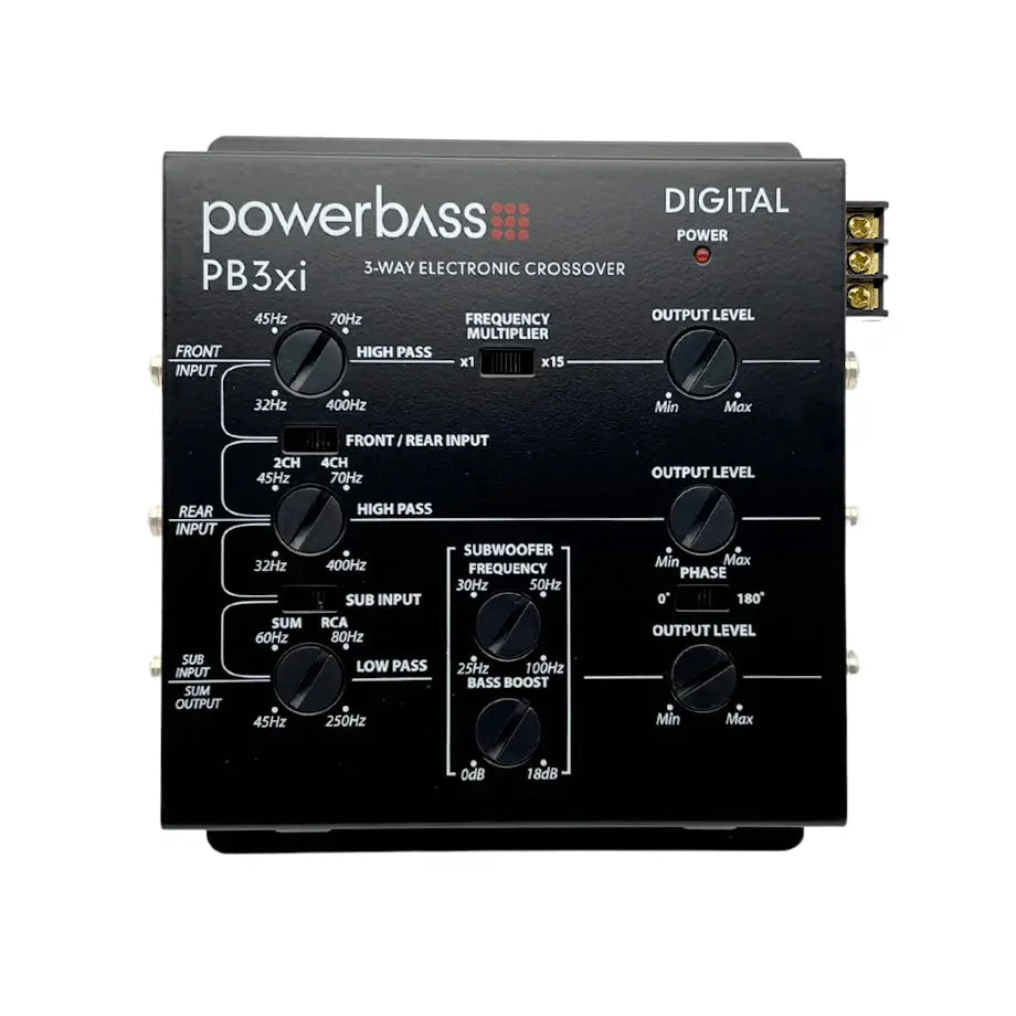 Powerbass PB-3XI 3-Way Digital Crossover Powerbass Audio