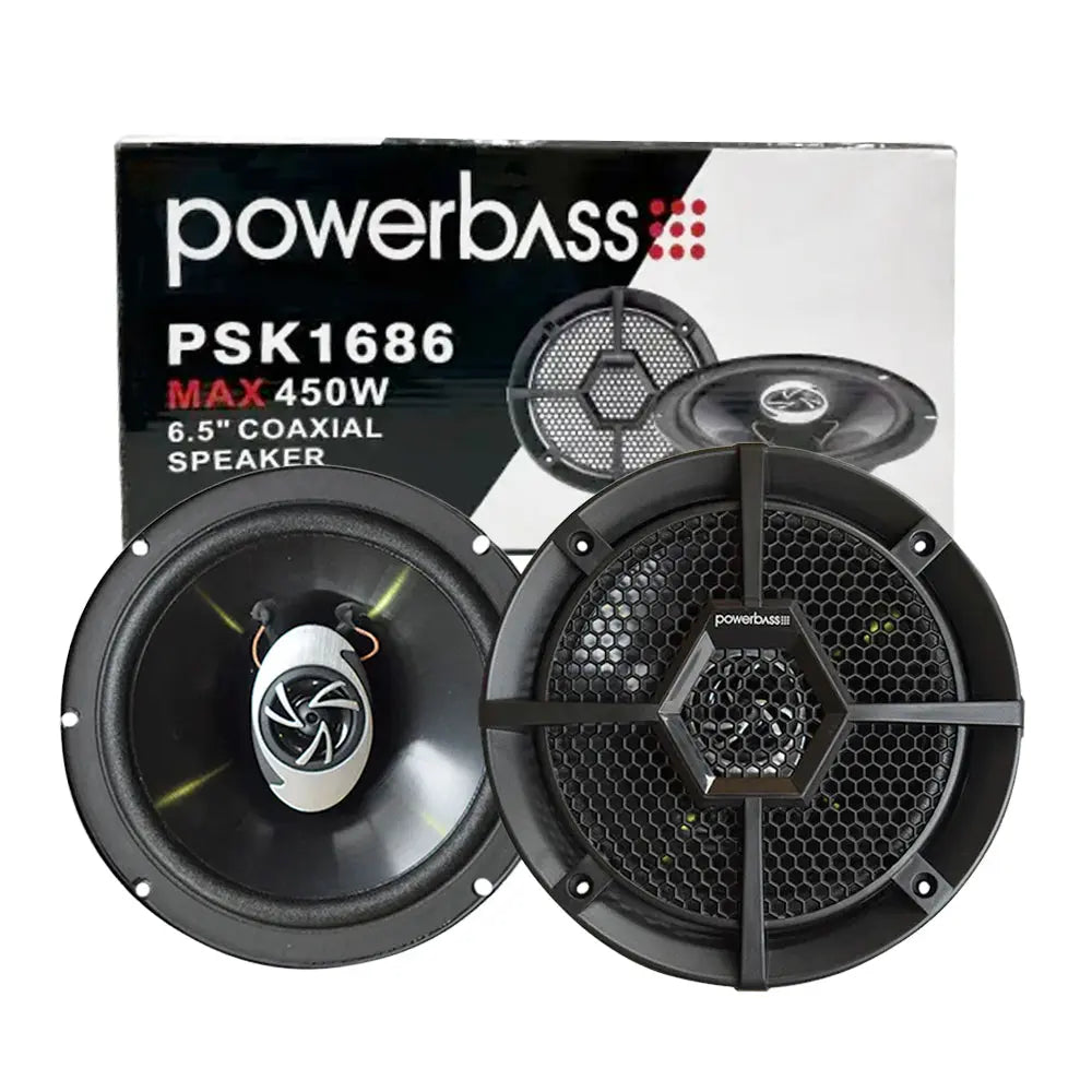 Powerbass PSK1686 - 6.5" 4-Way Coaxial Speakers (350W) Powerbass Audio