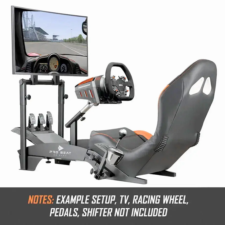 Pro Seat - Racing Simulator Gaming Seat With TV Stand Max Motorsport