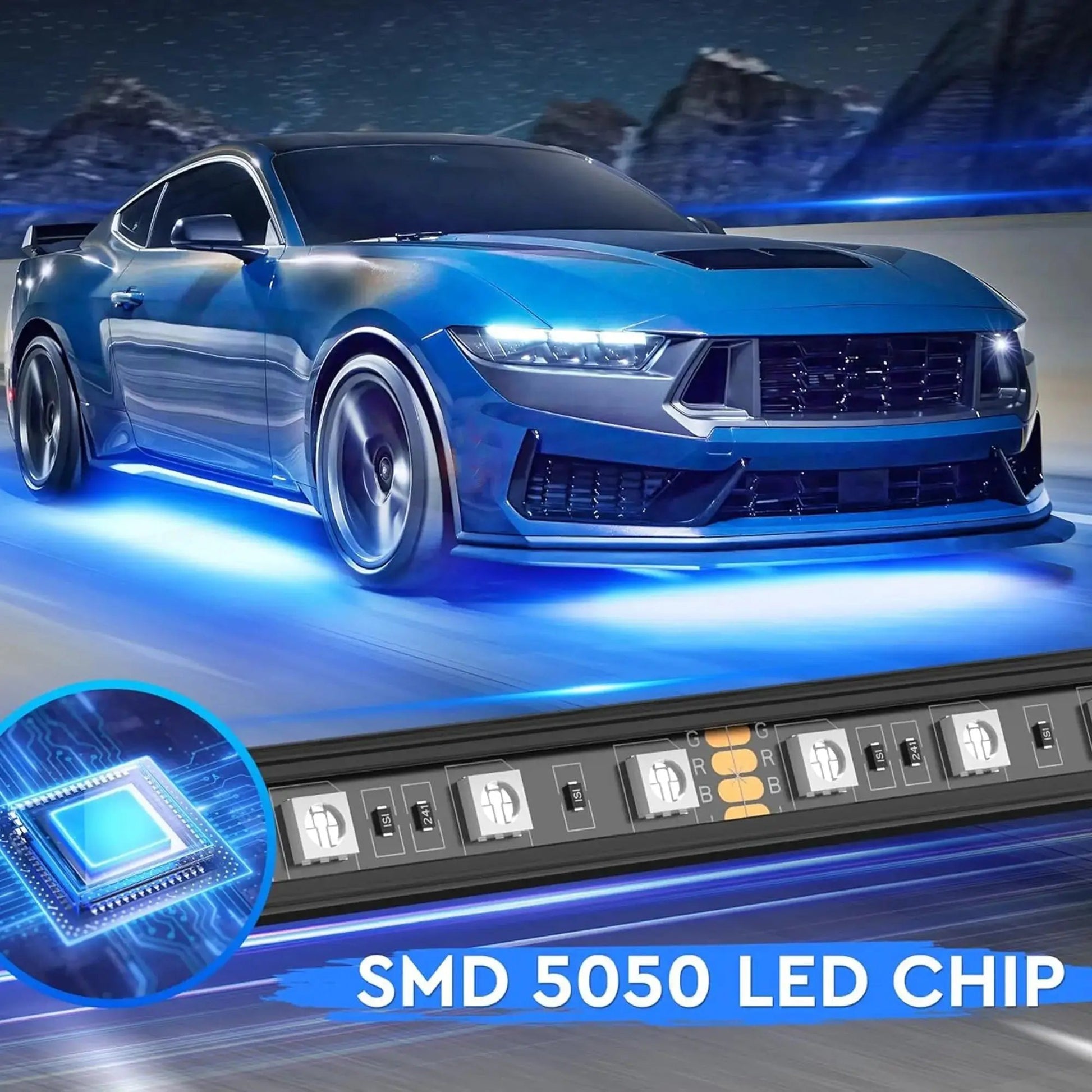 Pro-Series App Controlled RGB LED Under Car Light Kit Max Motorsport