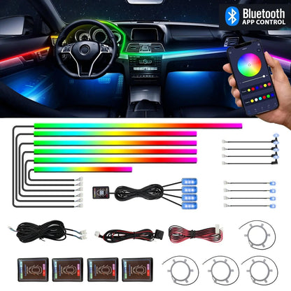 ProGlow Car Interior RGB Ambient Lighting Kit - App Controlled Max Motorsport