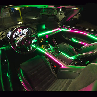 ProGlow Car Interior RGB Ambient Lighting Kit - App Controlled Max Motorsport