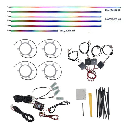 ProGlow Car Interior RGB Ambient Lighting Kit - App Controlled Max Motorsport