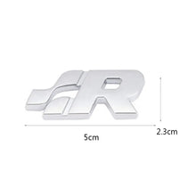 Load image into Gallery viewer, R Logo Stick-On Badge (Chrome) Max Motorsport
