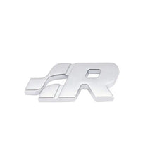 Load image into Gallery viewer, R Logo Stick-On Badge (Chrome) Max Motorsport
