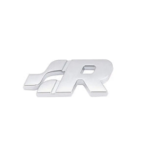 R Logo Stick-On Badge (Chrome) Max Motorsport