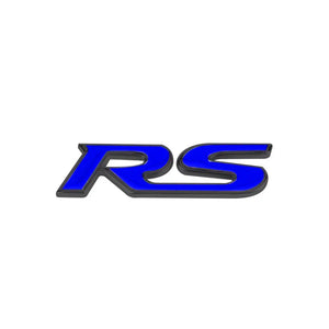 RS Logo - Steering Wheel Metal Badge (Blue) Max Motorsport