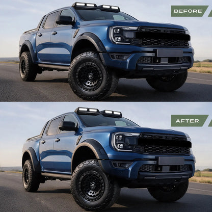 Ranger Next Gen T9 Raptor (22-On) 50mm Wide Wheel Arch Fender Flares Max Motorsport