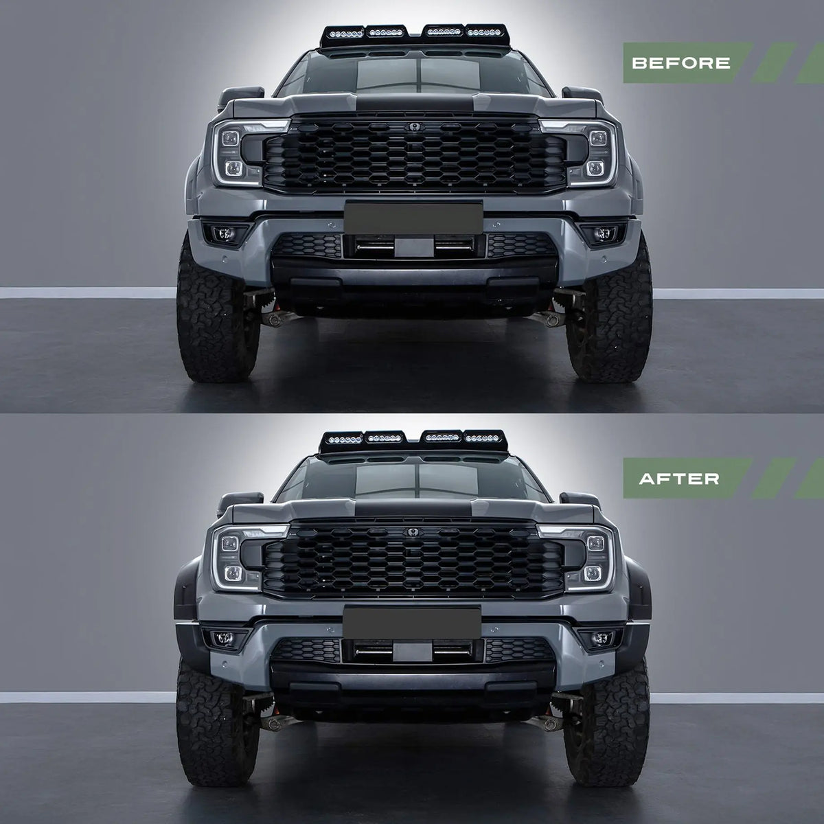Ranger Next Gen T9 Raptor (22-On) 50mm Wide Wheel Arch Fender Flares Max Motorsport