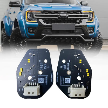 Ranger T9 Next Gen (22-On) Lemon Yellow DRL LED Headlight Modules Max Motorsport