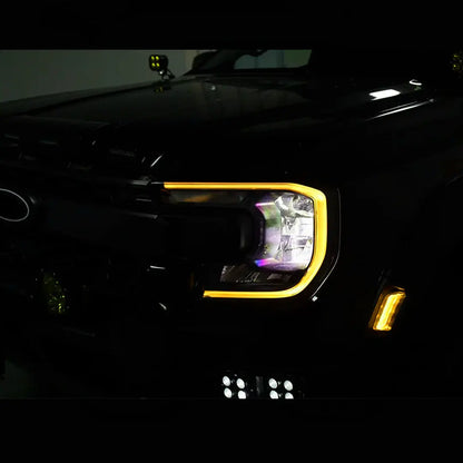 Ranger T9 Next Gen (22-On) Lemon Yellow DRL LED Headlight Modules Max Motorsport