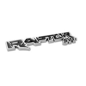 Raptor SVT Metal Badge - Black & Chrome Max Motorsport