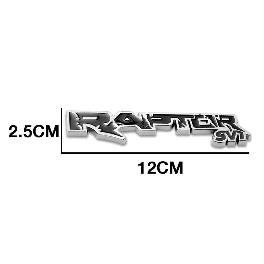 Raptor SVT Metal Badge - Black & Chrome Max Motorsport