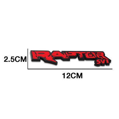 Raptor SVT Metal Badge - Black & Red Max Motorsport