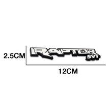 Load image into Gallery viewer, Raptor SVT Metal Badge - Black &amp; White Max Motorsport
