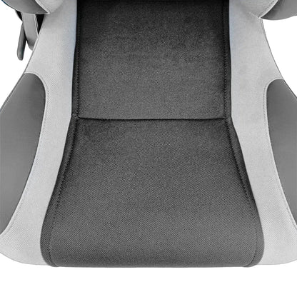 Reclinable Racing Seats PVC + Cloth (Pair) Max Motorsport