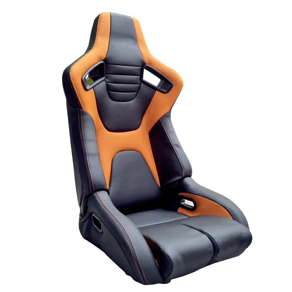 Reclinable Racing Seats PVC (Pair) Max Motorsport