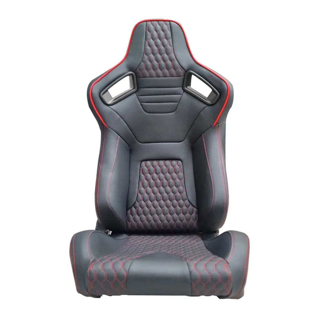 Reclinable Racing Seats PVC (Pair) Max Motorsport