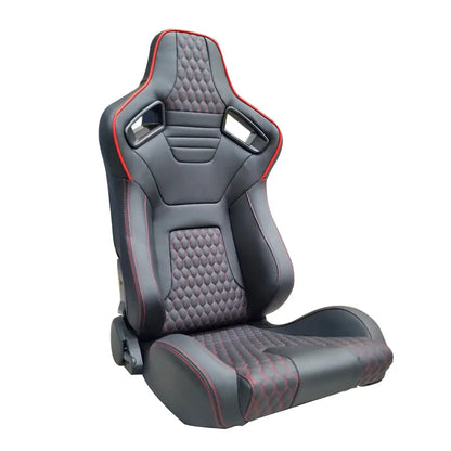 Reclinable Racing Seats PVC (Pair) Max Motorsport