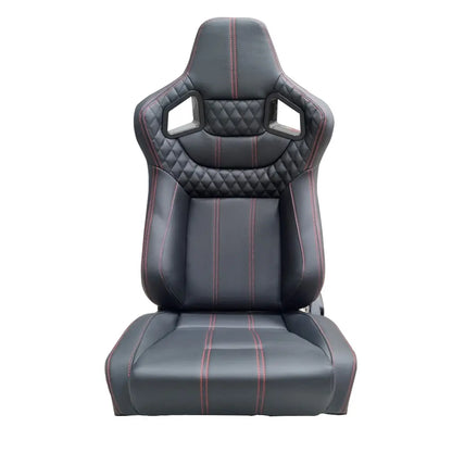 Reclinable Racing Seats PVC (Pair) Max Motorsport