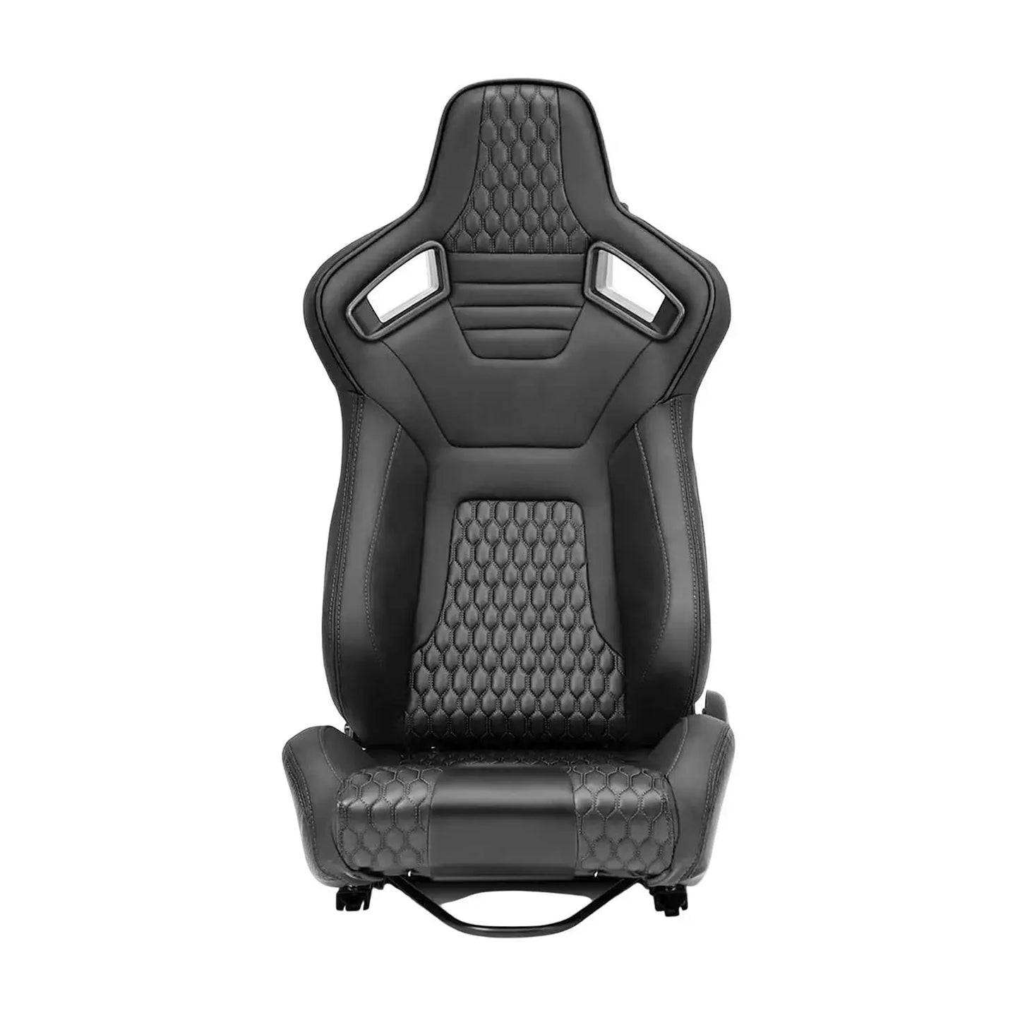 Reclinable Wingback Racing Seats PVC + Suede (Pair) Max Motorsport