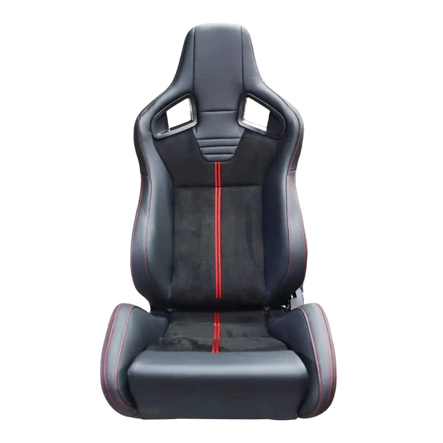 Reclinable Wingback Racing Seats PVC + Suede (Pair) Max Motorsport