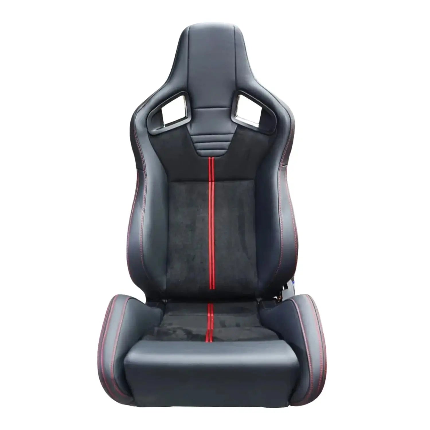 Reclinable Wingback Racing Seats PVC + Suede (Pair) Max Motorsport