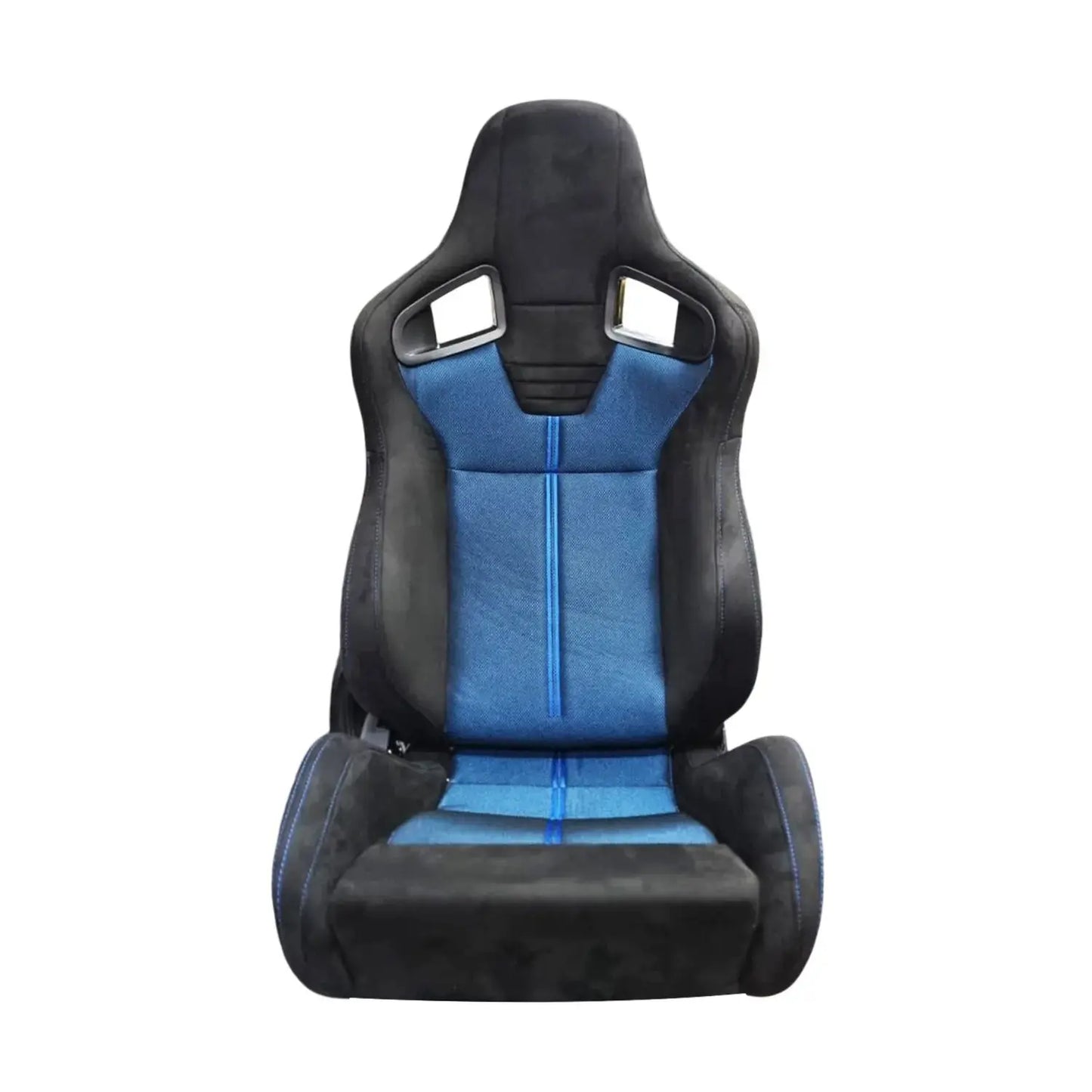 Reclinable Wingback Racing Seats PVC + Suede (Pair) Max Motorsport