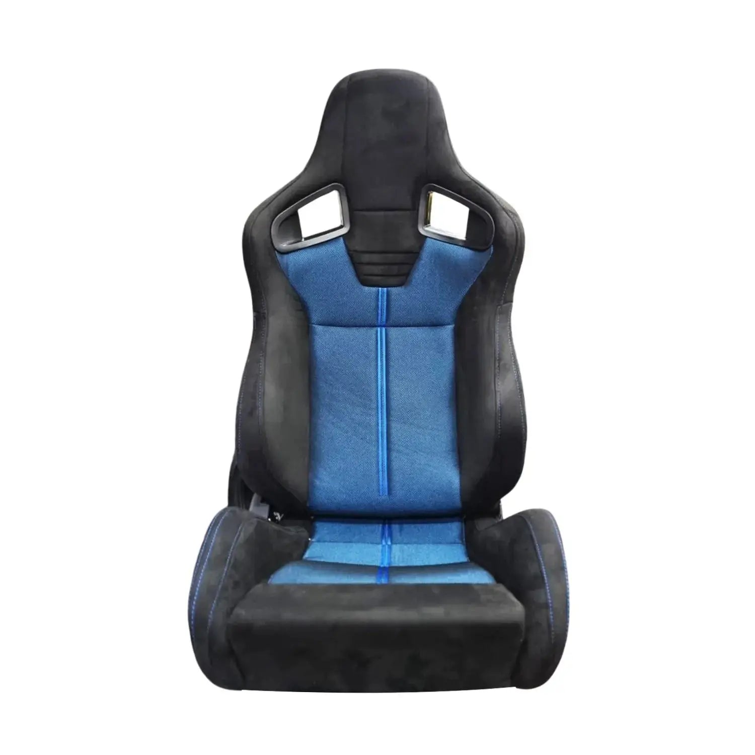 Reclinable Wingback Racing Seats PVC + Suede (Pair) Max Motorsport
