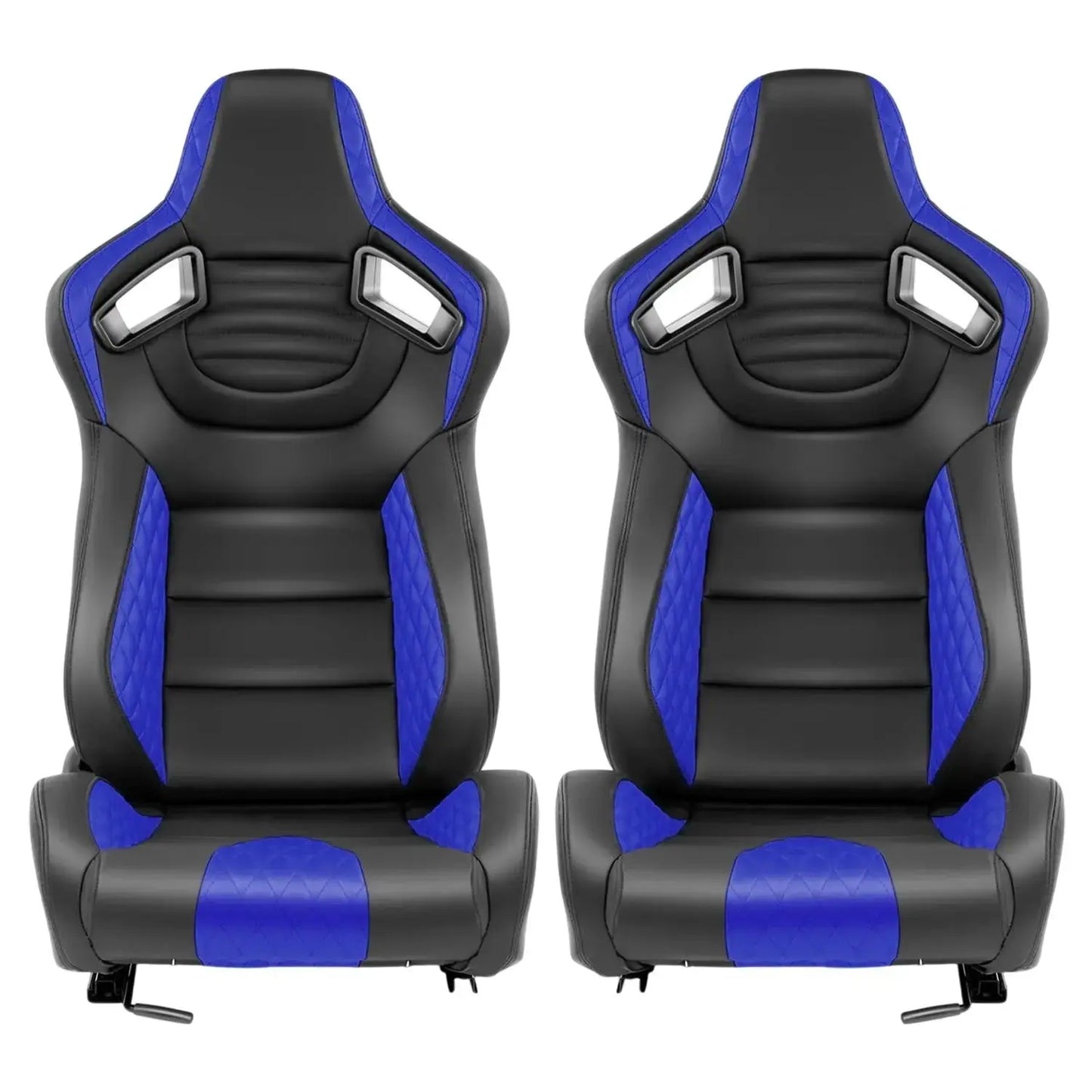 Reclinable Wingback Racing Seats PVC (Pair) Max Motorsport