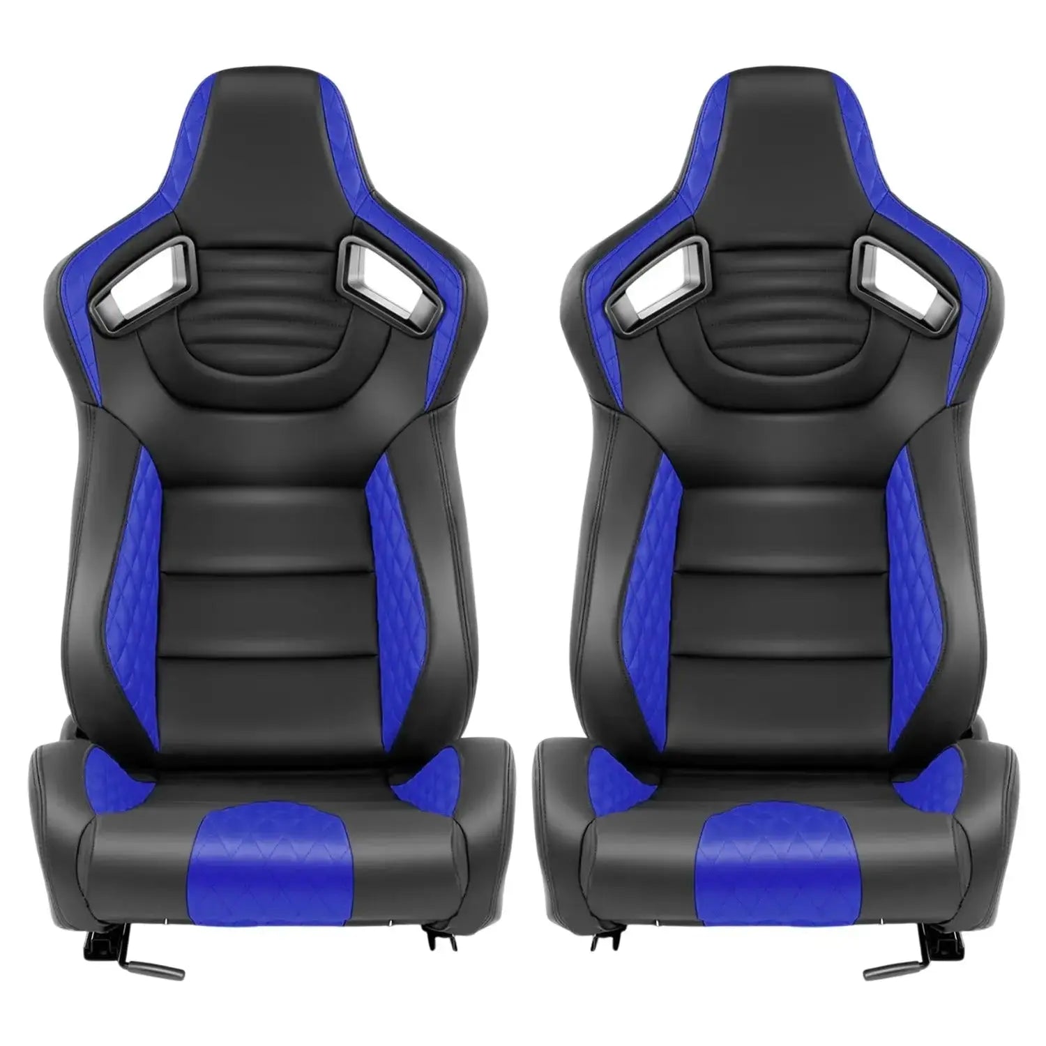 Reclinable Wingback Racing Seats PVC (Pair) Max Motorsport