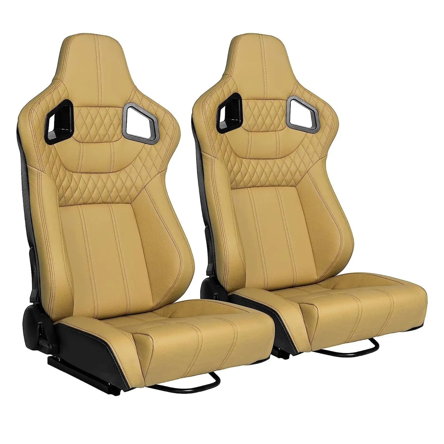 Reclinable Wingback Racing Seats PVC (Pair) Max Motorsport
