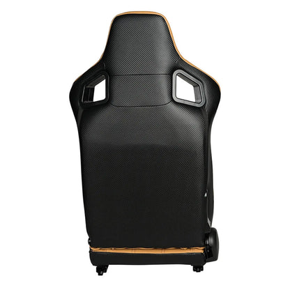 Reclinable Wingback Racing Seats PVC (Pair) Max Motorsport