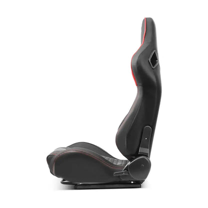 Reclinable Wingback Racing Seats PVC (Pair) Max Motorsport