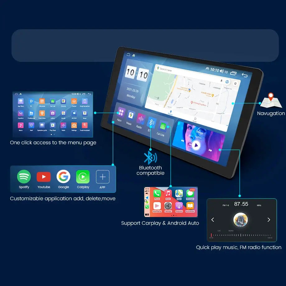 Roadstar - 9 Inch VW Android Multimedia Unit With Voice Command – Max ...