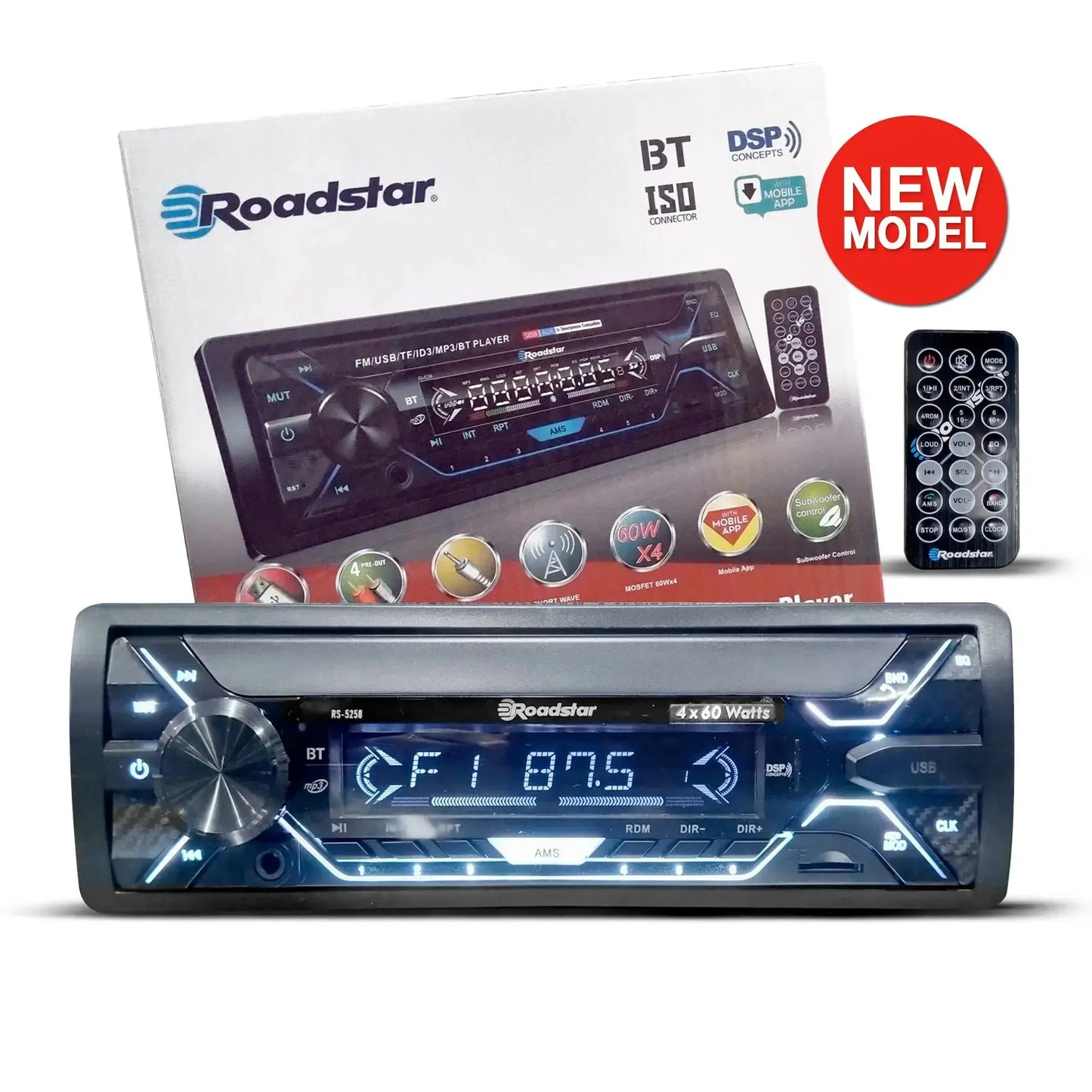 Roadstar RS-5309 MP3 Media Player with USB & Bluetooth Roadstar