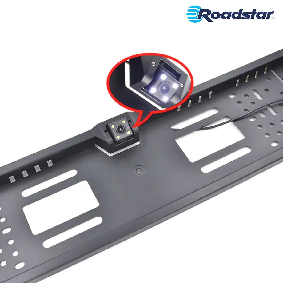 Roadstar - Universal Number Plate Holder With Built-In Rearview Camera maxmotorsports