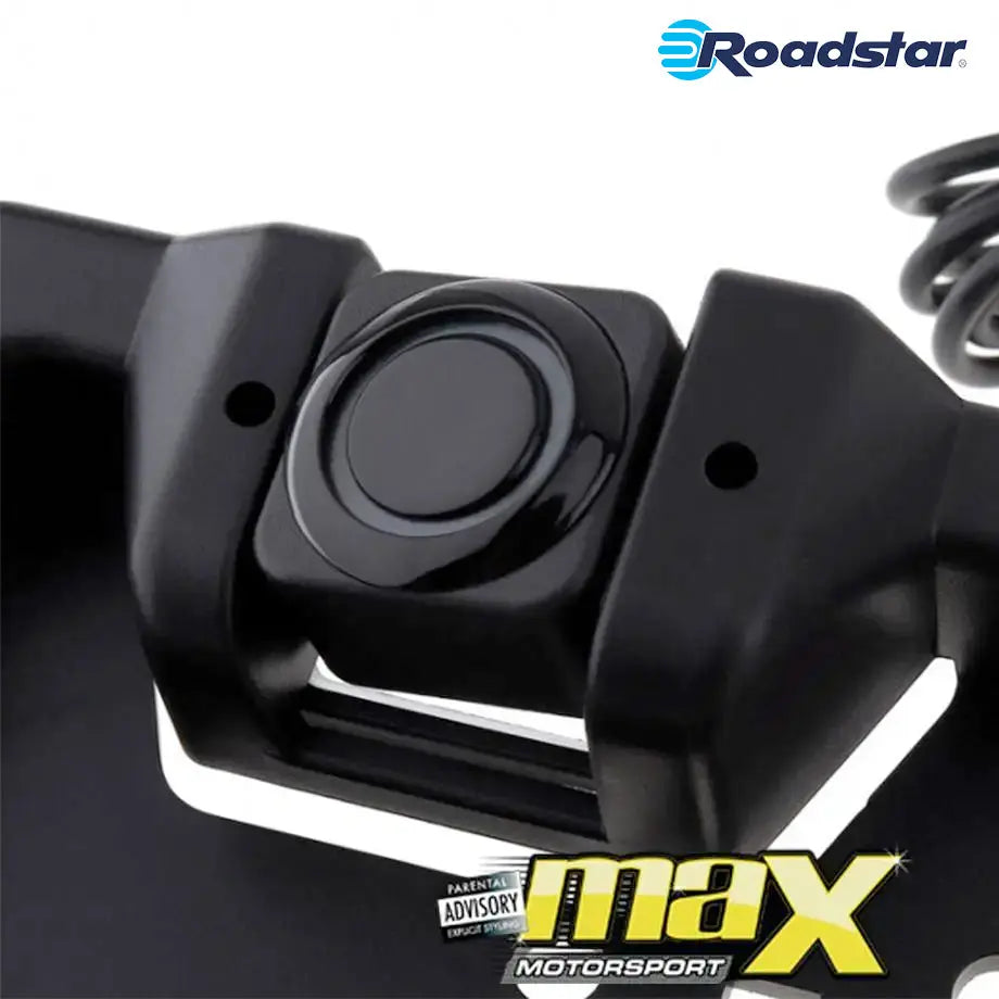 Roadstar Universal Number Plate Rear View Camera With Parking Sensors Targa