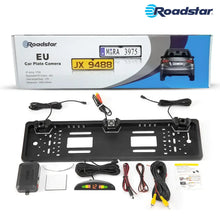 Load image into Gallery viewer, Roadstar Universal Number Plate Rear View Camera With Parking Sensors Targa
