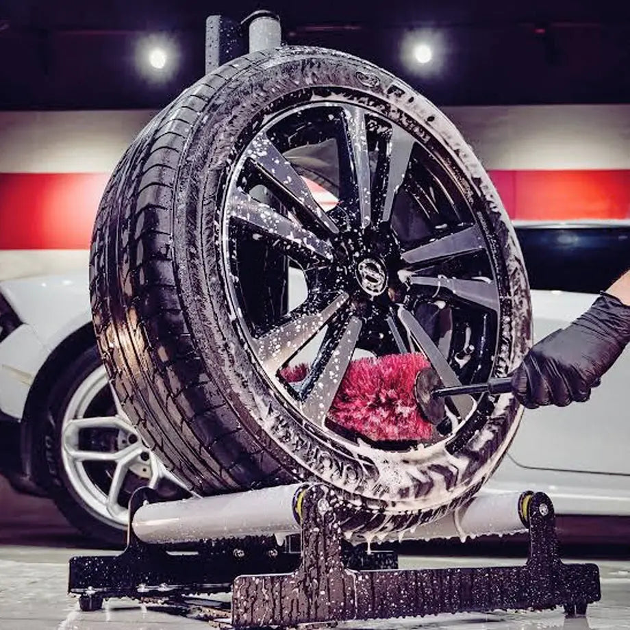 Rolling Automotive Wheel Detailing Stand Max Motorsport