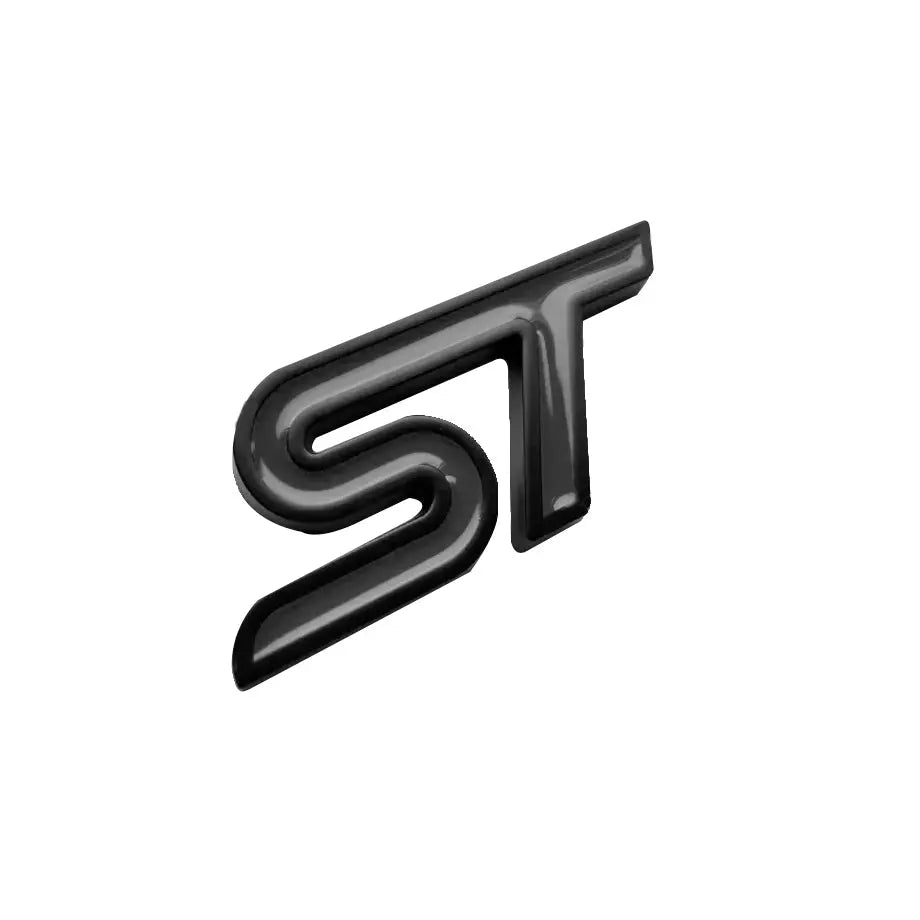 ST Logo - Steering Wheel Metal Badge (Black) Max Motorsport