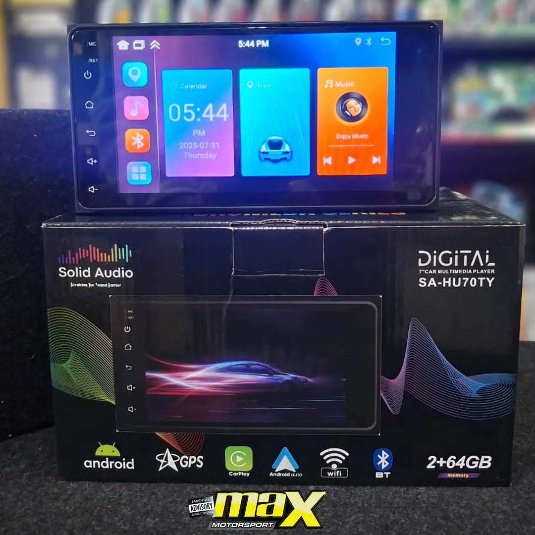 Solid Audio SA-HU70TY 7" Universal Toyota Android Multimedia Navigation System Solid Audio