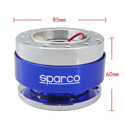 Sparco Quick Release Steering Wheel Hub Kit (Blue) maxmotorsports
