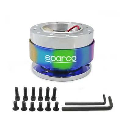 Sparco Quick Release Steering Wheel Hub Kit (Neo Chrome) Max Motorsport