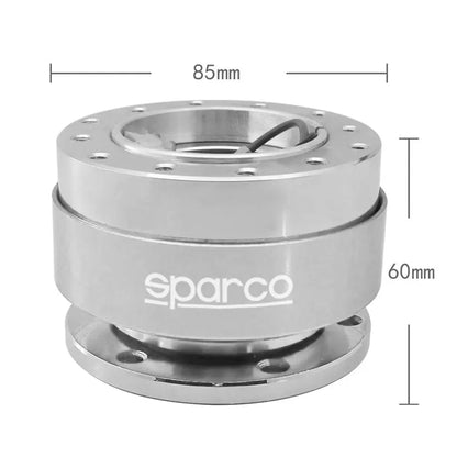 Sparco Quick Release Steering Wheel Hub Kit (Silver) Max Motorsport