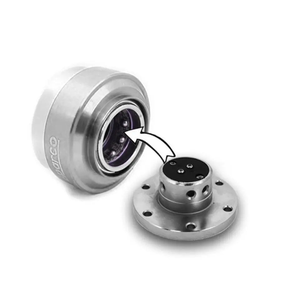 Sparco Quick Release Steering Wheel Hub Kit (Silver) Max Motorsport