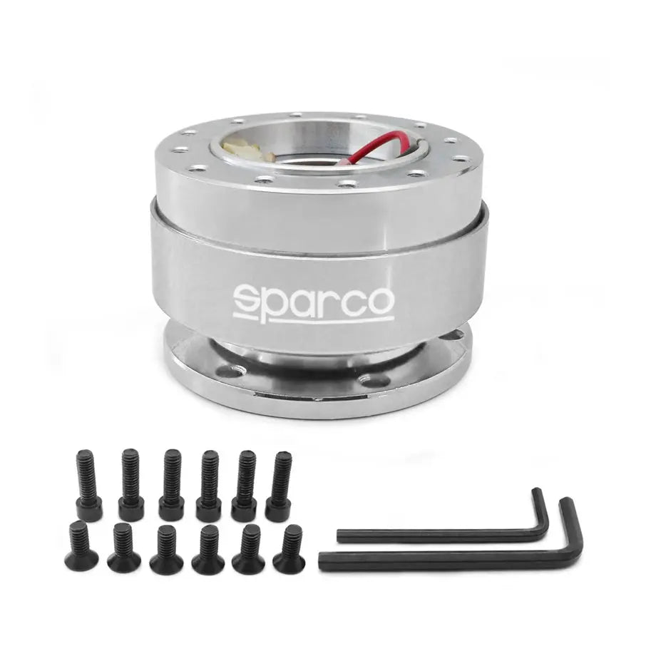 Sparco Quick Release Steering Wheel Hub Kit (Silver) Max Motorsport