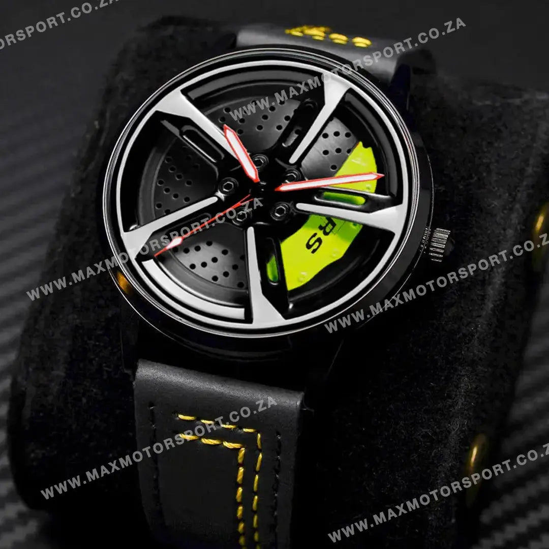 Sports Car Rim Wheel Watch - Audi RS7 Spinning Face Max Motorsport