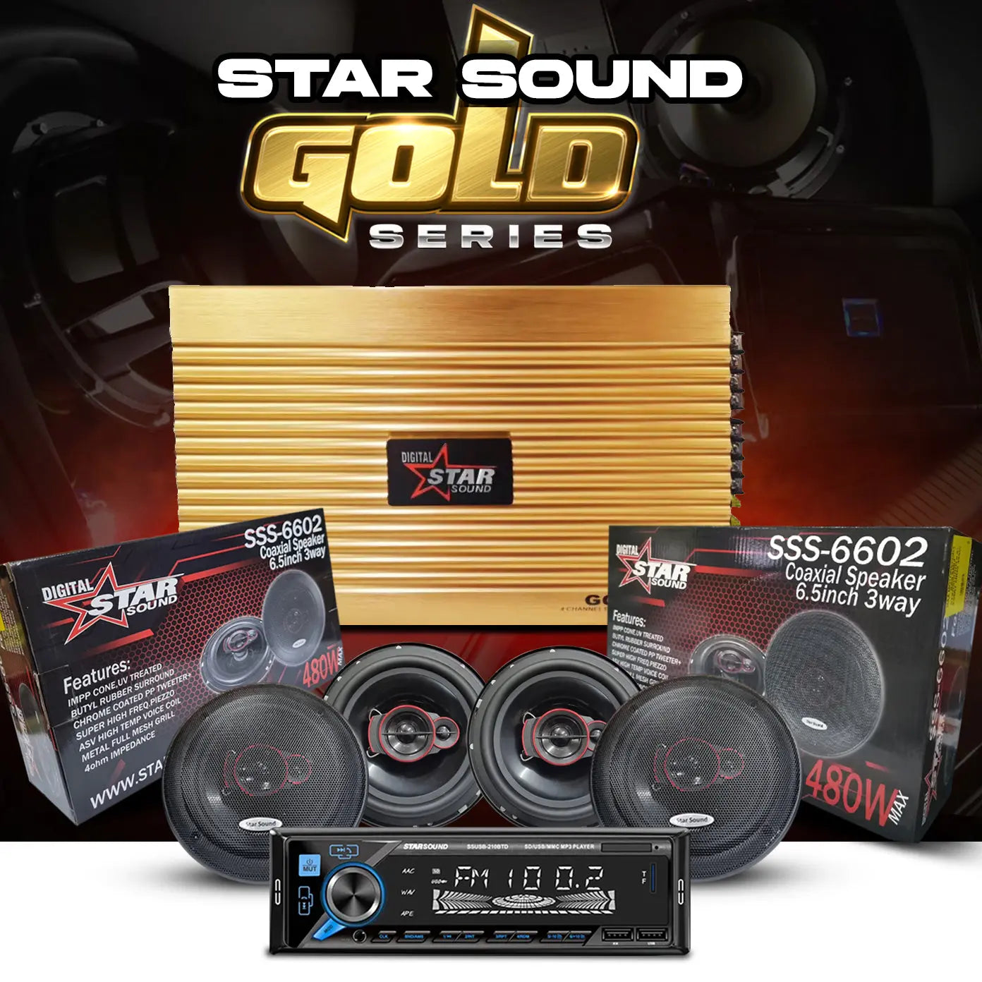 Star Sound Gold Series Audio Combo – Max Motorsport